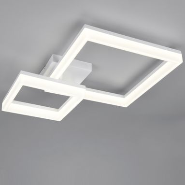 PLAFONIERA LED CAMINO 22W 62CM BIANCA 2 QUADRATI