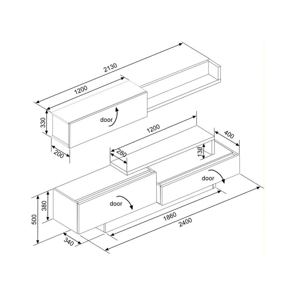 parete-attrezzata-ottanta-240x42cm-cemento-slash-bianco