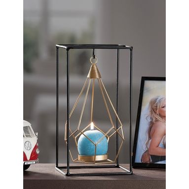 PORTA TEALIGHT IN FERRO OPALE 13.512XH25CM