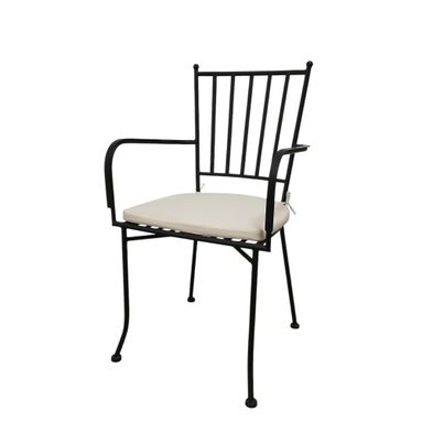 SEDIA SPARTA CON BRACCIOLI 51X47XH91CM IN METALLO