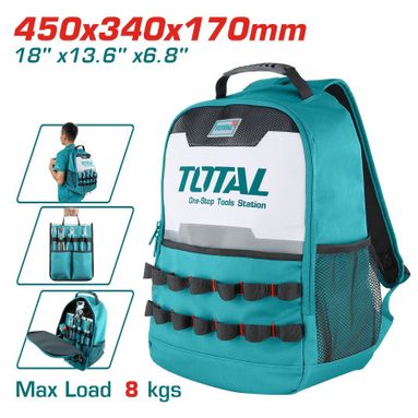 ZAINO PORTA ATTREZZI 34X17XH45CM MAX 8KG.
