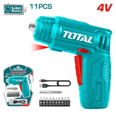 AVVITATORE RICARICABILE 4V USB CON INSERTI.