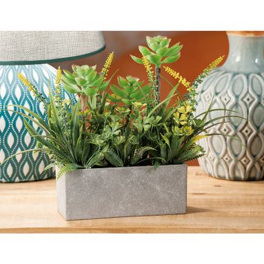 VASO CON LAVANDA 17X7XH24CM IN 4 COLORI