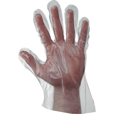 GUANTI POLY TG. U POLITENE 100PZ MONOUSO.