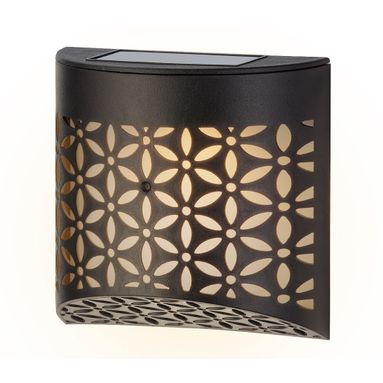 APPLIQUE SOLARE DECO 11X11CM NERA IN PLASTICA.
