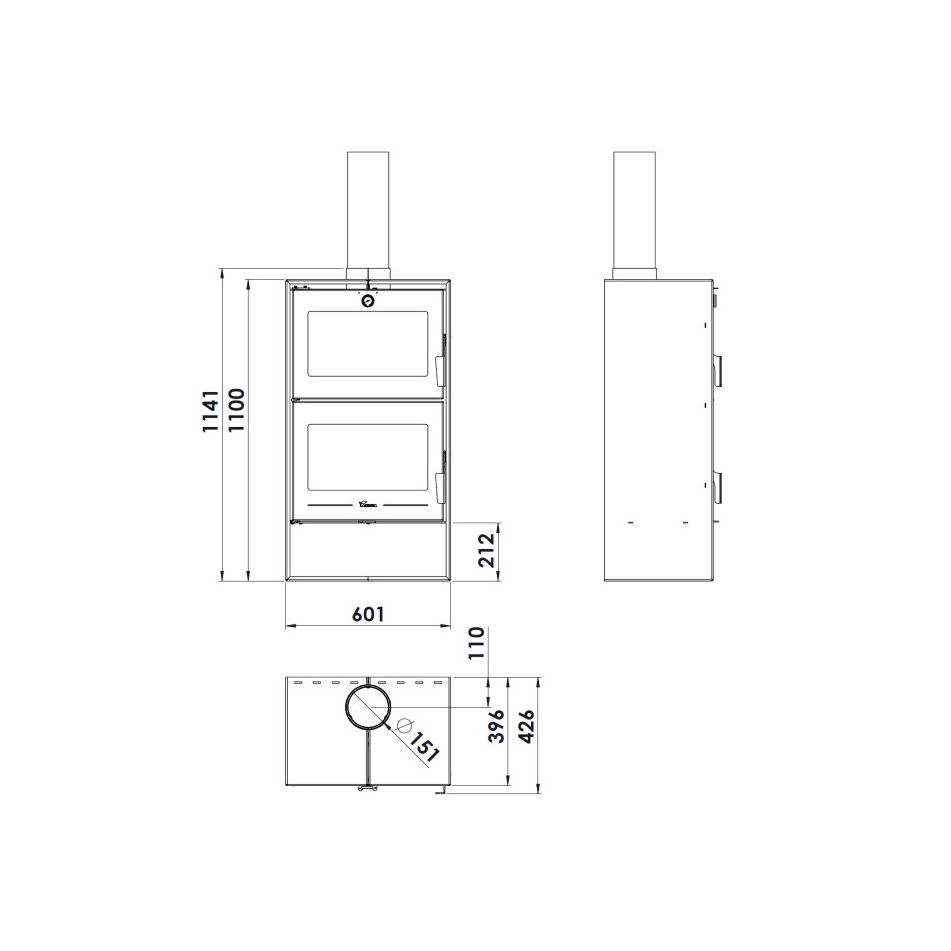 stufa-a-legna-altea-9kw-60x40xh110cm-con-forno