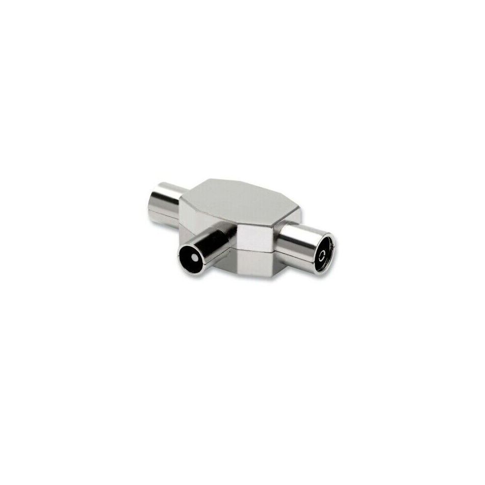 conecto Adattatore femmina F a connettore coassiale IEC, adattatore antenna tra connettore F e IEC per cavo satellitare e DVB-T conecto Adattatore femmina F a connettore coassiale IEC, adattatore antenna tra connettore F e IEC per cavo satellitare e DVB-T