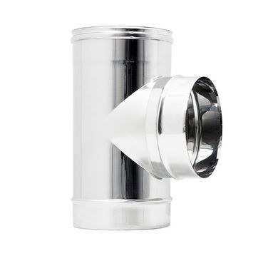 RACCORDO T 90 D.100MM INOX AISI 304 SPESSO 0.5MM