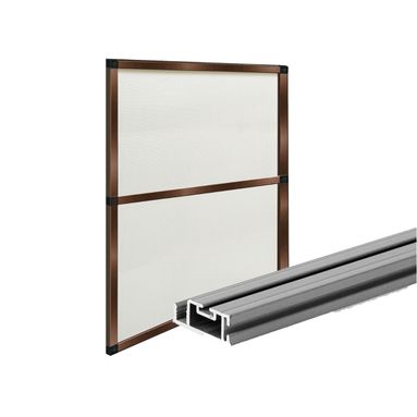 PROFILO CLARISSA 250CM MARRONE PER ZANZARIERA COMP
