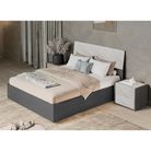 camera-da-letto-luna-effetto-legno-grigio-scuro-e-cemento-completa-di-letto-comodini-como-e-armadio-scorrevole-2-ante