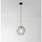 sospensione-kiko-e27-d-dot-25xh150cm-nera-slash-oro