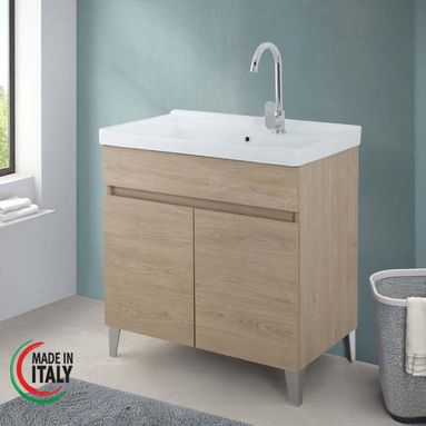 LAVATOIO 80X46,8XH81CM ROVERE DOLOMITE