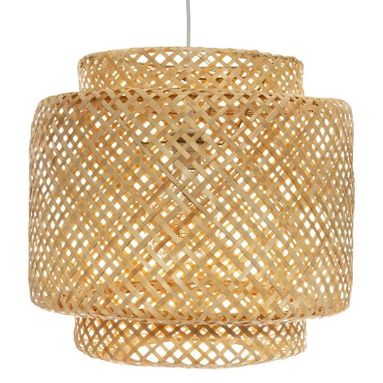 LAMPADARIO LIBY E27 D.40CM INTRECCIATA IN BAMBOO