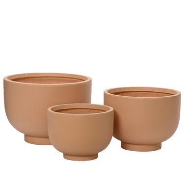 VASO STELLA D.44XH31CM IN ARGILLA GREZZA