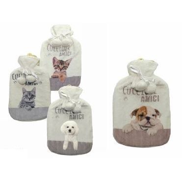 BORSA ACQUA CALDA 2L C/COVER 4 FANTASIE CUCCIOLI A