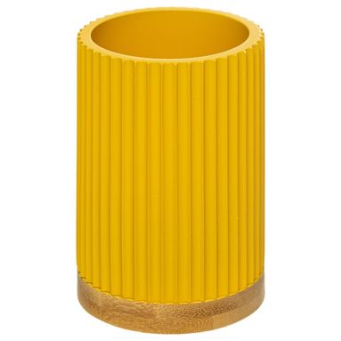 PORTASPAZZOLINI GIALLO SENAPE A RIGHE