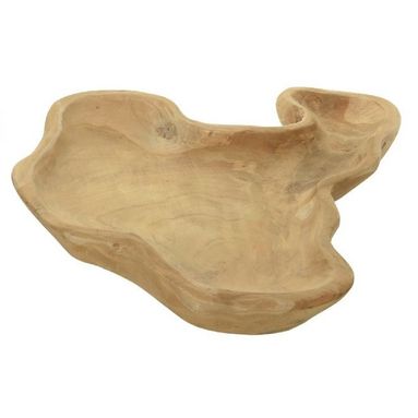 VASSOIO IN LEGNO TEAK NATURALE D.50CM