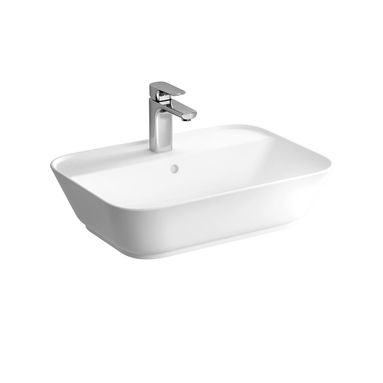 LAVABO GEO SOFT-SQUARE CERAMICA BIANCA 59,5CM