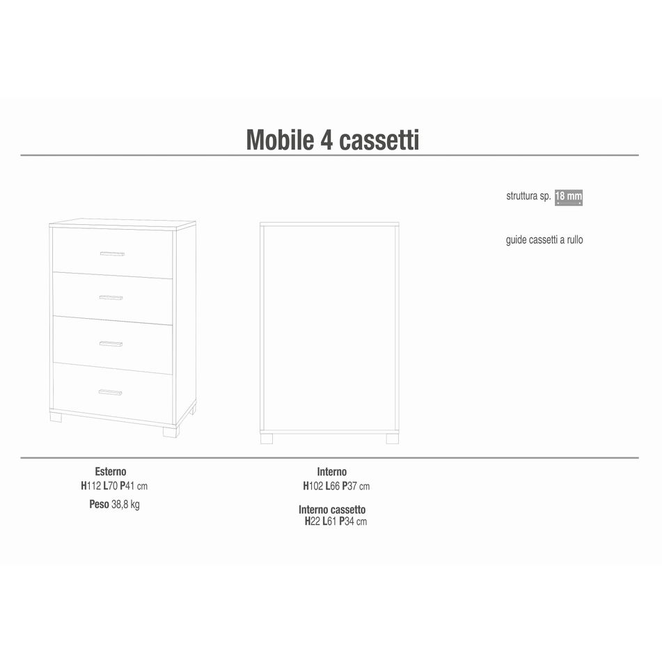 mobile-4-cassetti-kit-70x41xh112cm-struttura-noce-stelvio-frontale-bianco-fiammato