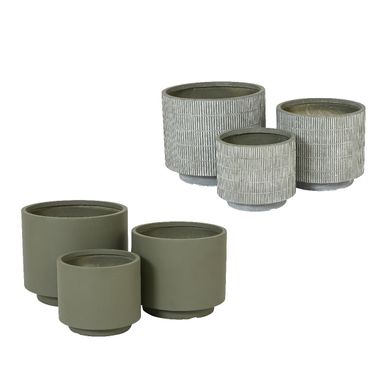 PORTAVASO REECE D.55,5XH47CM VERDE/GRIGIO.
