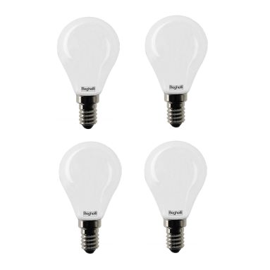 QUADRIPACK LAMPADA LED SFERA E14 5W 3000K TUTTOVET