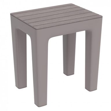 SGABELLO WOODY 38X29XH41CM TORTORA EFFETTO LEGNO
