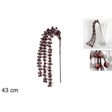 RAMO BACCHE ROSSE PENDENTE.