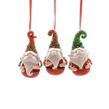 APPENDINO BABBO NATALE 6XH11CM IN ARGILLA MORBIDA