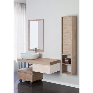 COMPOSIZIONE BAGNO ROVERE COMPLETA CON CIOTOLA, SP