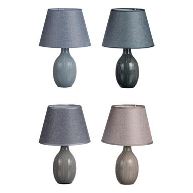 LAMPADA IN CERAMICA CLARE D25XH38CM IN 4 COLORI