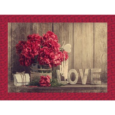 TOVAGLIETTA VINILE 33X45CM LOVE