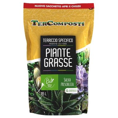 TERRICCIO PER PIANTE GRASSE 1,5L IN BUSTA APRI E C