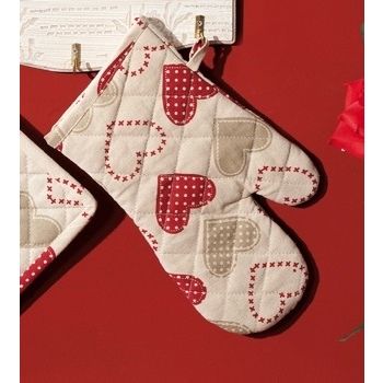 GUANTO COTONE DEC CUORI CM17X29