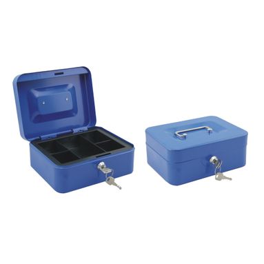 CASSETTA PORTAVALORI BLU CM 20X16XH9CM