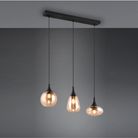 lampadario-3xe14-lumina-60cm-nero-slash-vetri-ambra