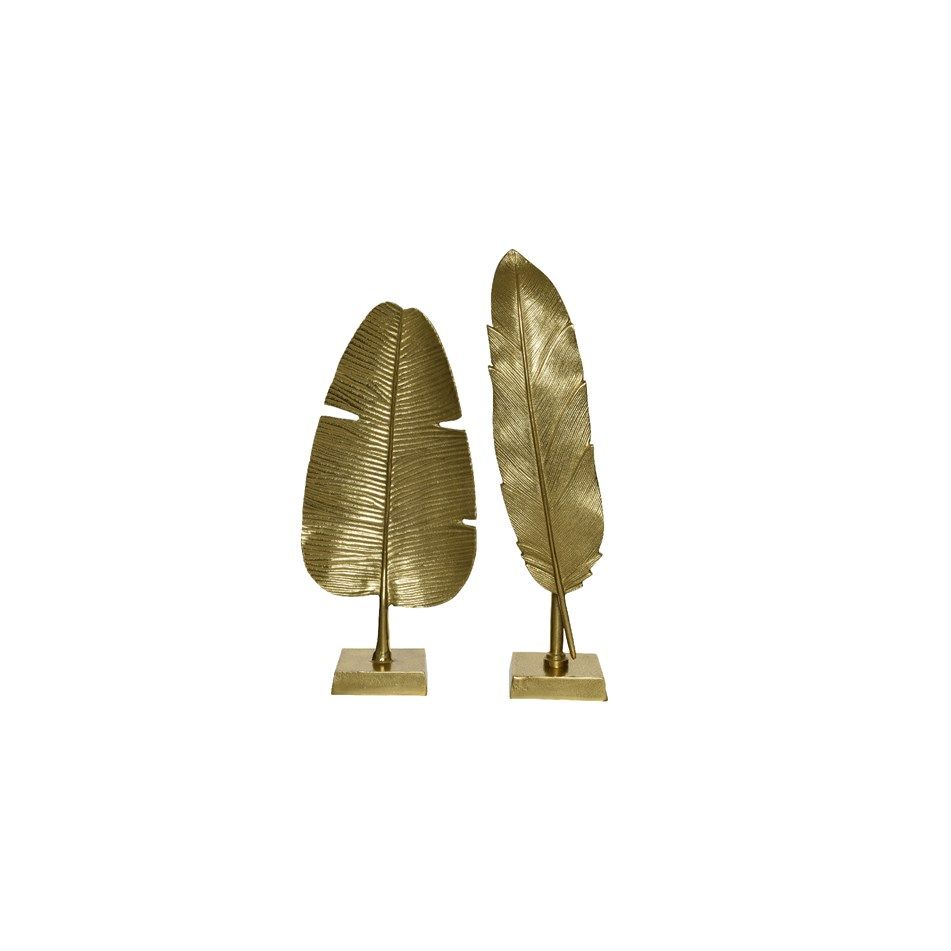 decorazione-in-alluminio-foglia-slash-piuma-oro-11x21xh4