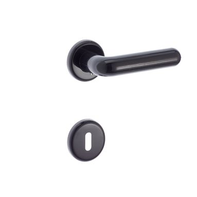 MANIGLIA NYLON NERO C/ROSETTE