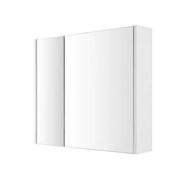 SPECCHIO CONTENITORE MONDO 80X16XH70CM BIANCO 2 AN