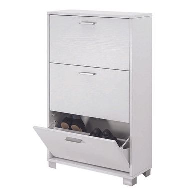 SCARPIERA BIANCO FIAMMATO 70X29XH118CM 3 RIBALTE