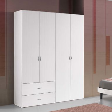 ARMADIO SIMPLI 4A+2C BIANCO GR. 164X54XH211CM.
