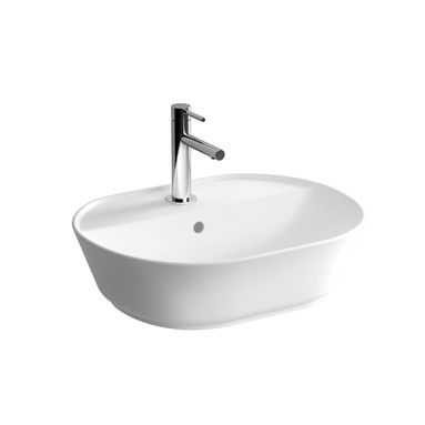LAVABO GEO OVAL CERAMICA BIANCA 54,5CM