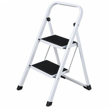 SGABELLO STEP STOOL 2 GRADINI IN ACCIAIO