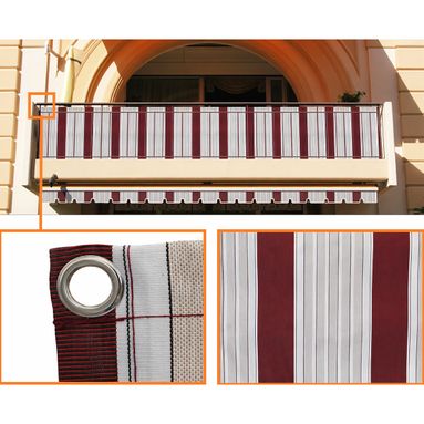 TELO ANTISGUARDO 75X500CM BORDEAUX/CREMA