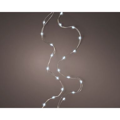 CATENA 40 MICRO LED 195CM ARGENTO/BIANCO FREDDO.
