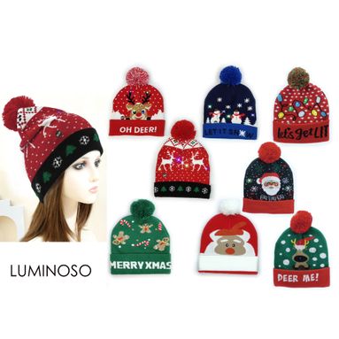 CAPPELLINO NATALIZIO LUMINOSO UNISEX TRY-ME.