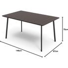 set-tavolo-metalea-con-4-poltrone-metalix-bronzo