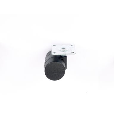 RUOTA NJLON GEMELLARE PIASTRA MM.30