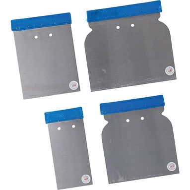 SET 4 SPATOLE IN ACCIAIO 50/80/100/120MM