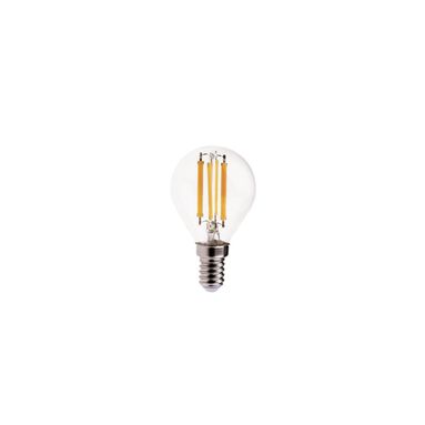 LAMPADINA TRASPERENTE E14 6W 3000K 806LM 360°.