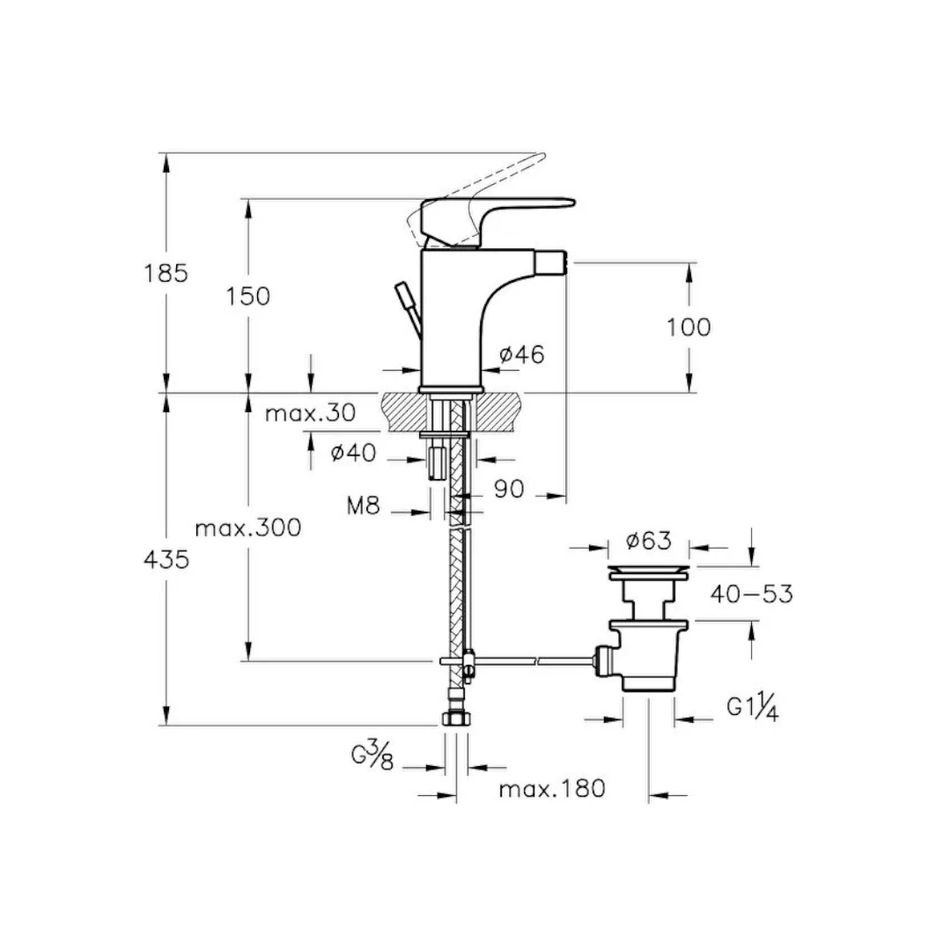 miscelatore-bidet-root-tondo-cromato